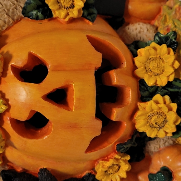 Adorable Lighted Teddy Bear with Pumpkins - Picture 8 of 16